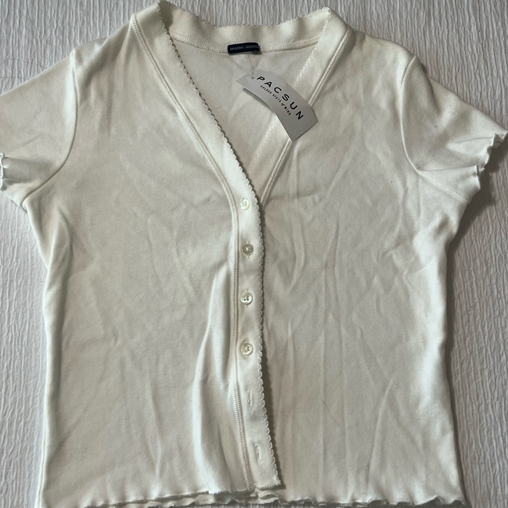 brandy melville ruffle top
